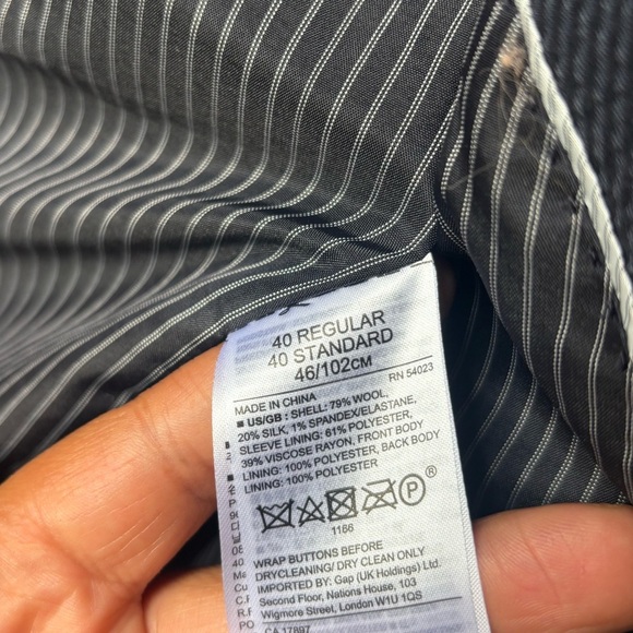 Banana republic | silk/wool blazer | size 40 regular/ slim fit - Picture 7 of 9